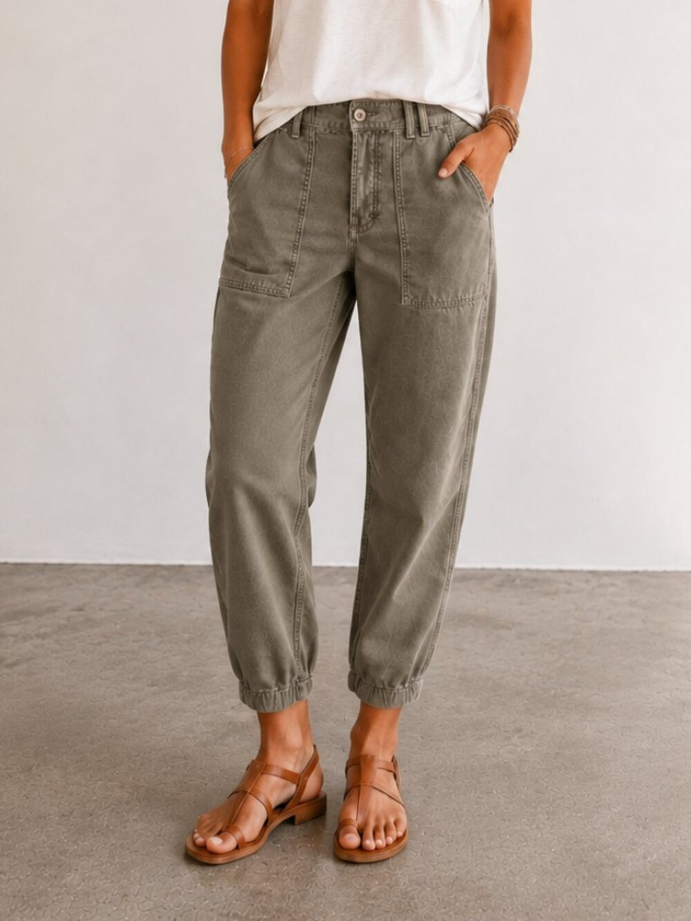 CITIZENS OF HUMANITY Agni Utility Pant Tea Leaf Green Ankle Jogger Tapered 25